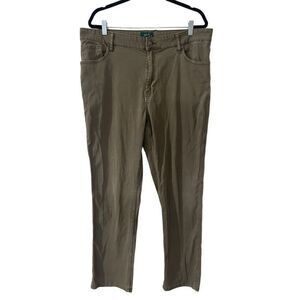 Woolrich Olive Jungle Green Chino Pants Men's Size 38x32 Classic Neutral